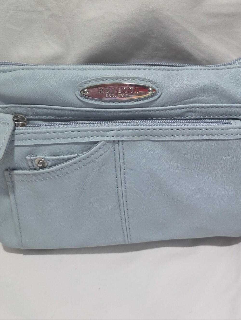 Rosetti Light Blue Mini Crossbody Wallet Bag